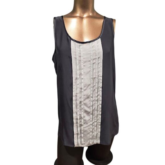 Banana Republic Gray Pintucked Tank Tunic - Size S NWT - Picture 1 of 7